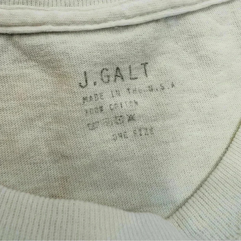 JOHN GALT BRANDY MELVILLE White Cowgirl Crop Top Tee Shirt Cotton Women one size - Picture 4 of 13
